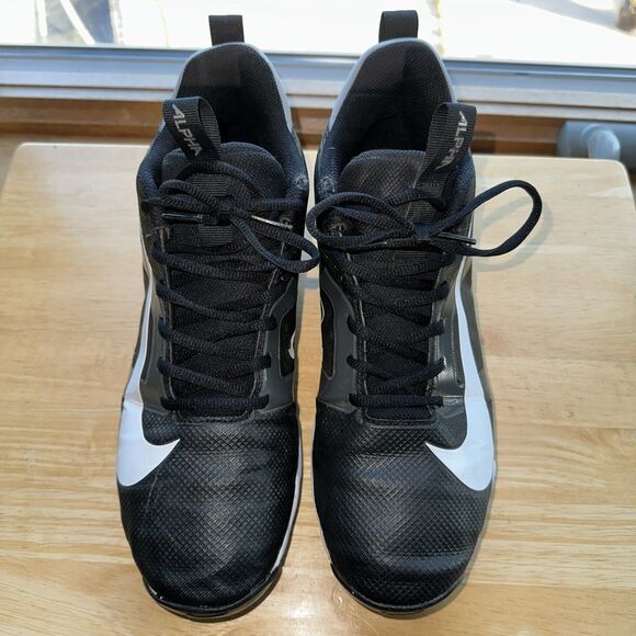 Nike Alpha Fastflex Cleats Black Size 10 - Picture 1 of 7